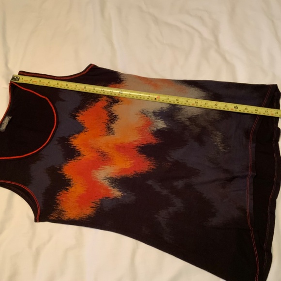 Vanilla Sugar Abstract Beaded Long Stretchy Tank Top (M) - Picture 7 of 7